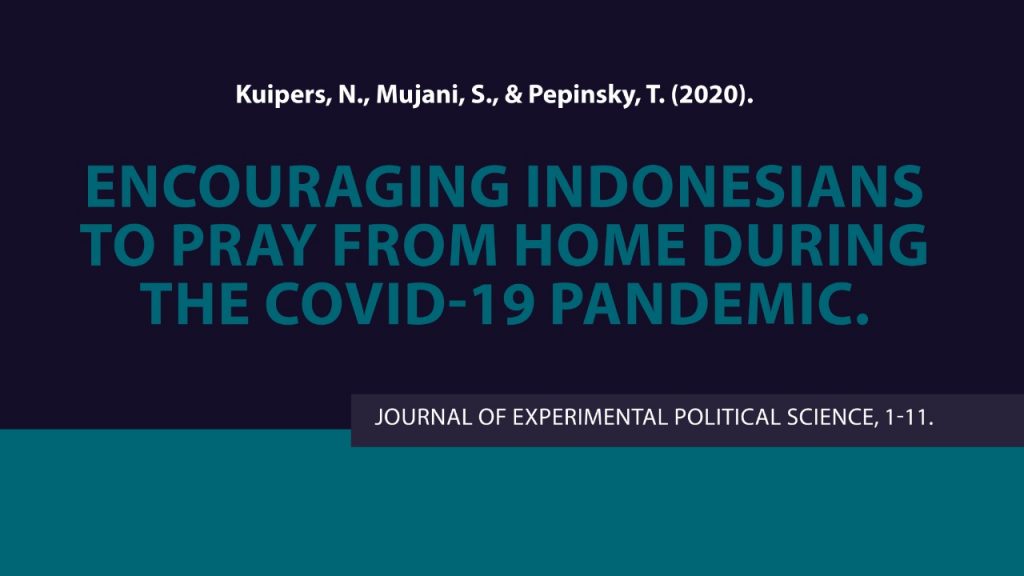 Encouraging Indonesians to Pray From Home During the COVID-19 Pandemic